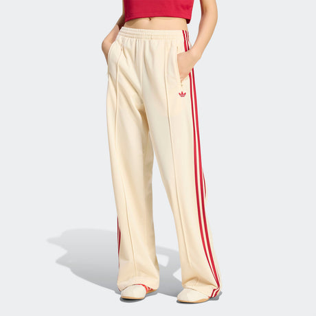 Adidas FIREBIRD LOOSE TRACK TROUSERS, Warm Vanilla/Victory Red