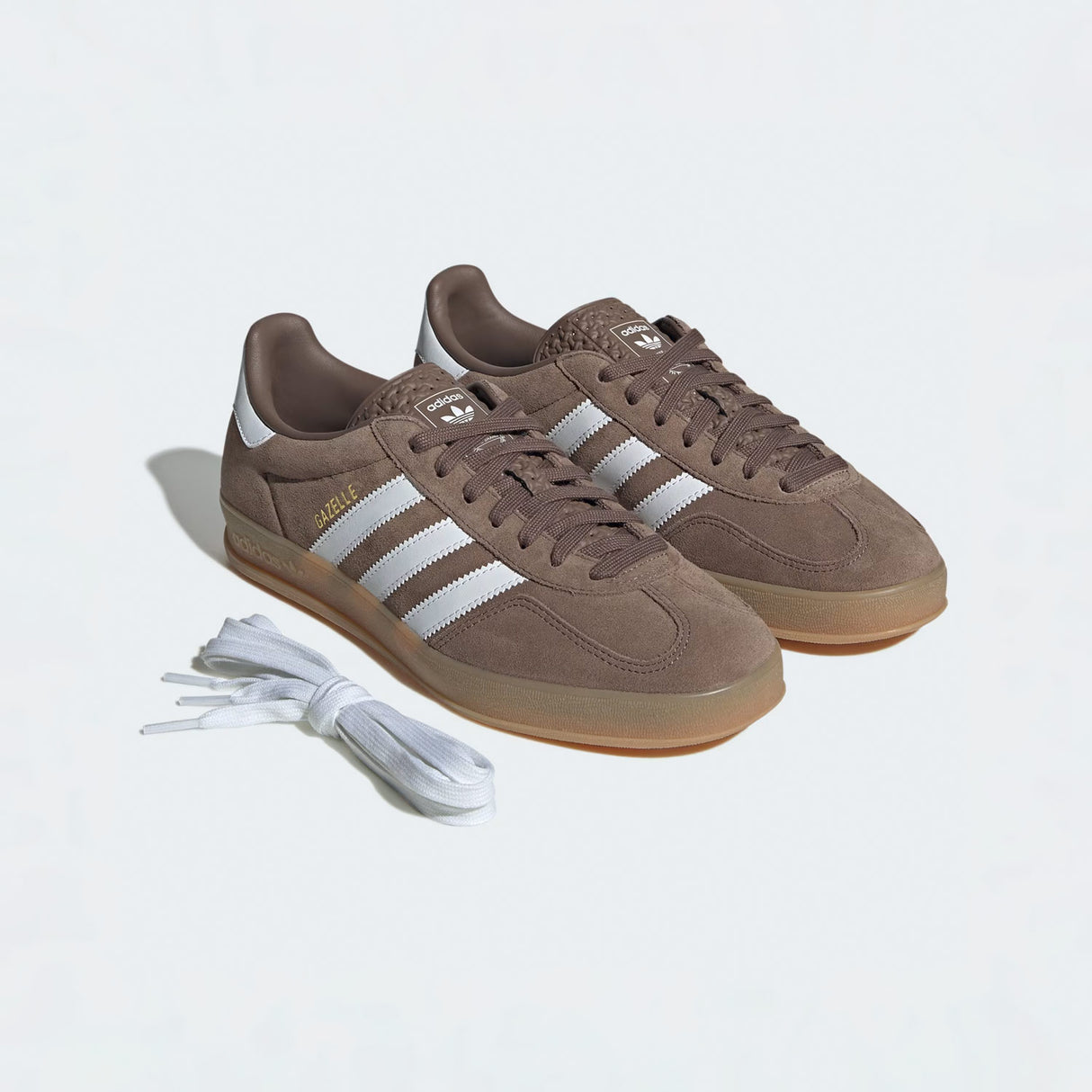 Adidas GAZELLE INDOOR, Earth Strata/Cloud White/Gold Metallic