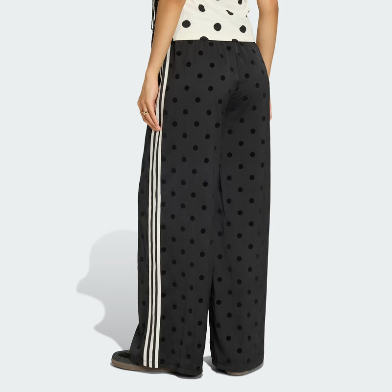 Adidas SATIN POLKA DOTS WIDE LEG PANTS, Black
