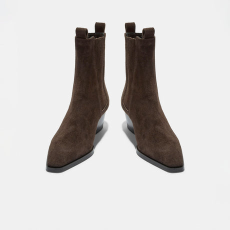 Aeyde AGATA SUEDE ANKLE  BOOTS, Moka