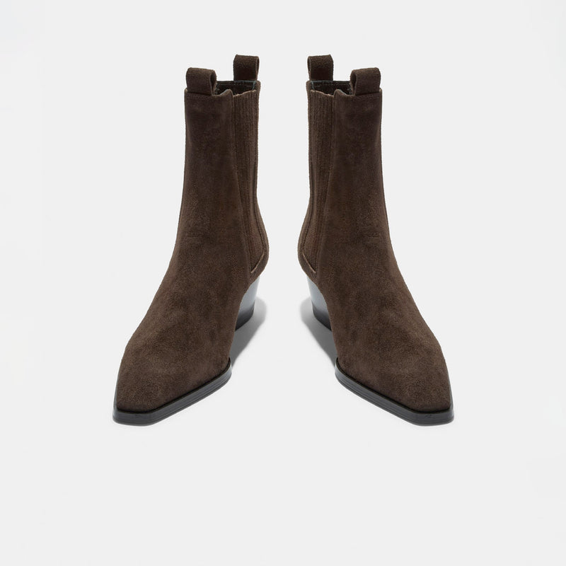 Aeyde AGATA SUEDE ANKLE  BOOTS, Moka