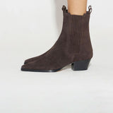 Aeyde AGATA SUEDE ANKLE  BOOTS, Moka
