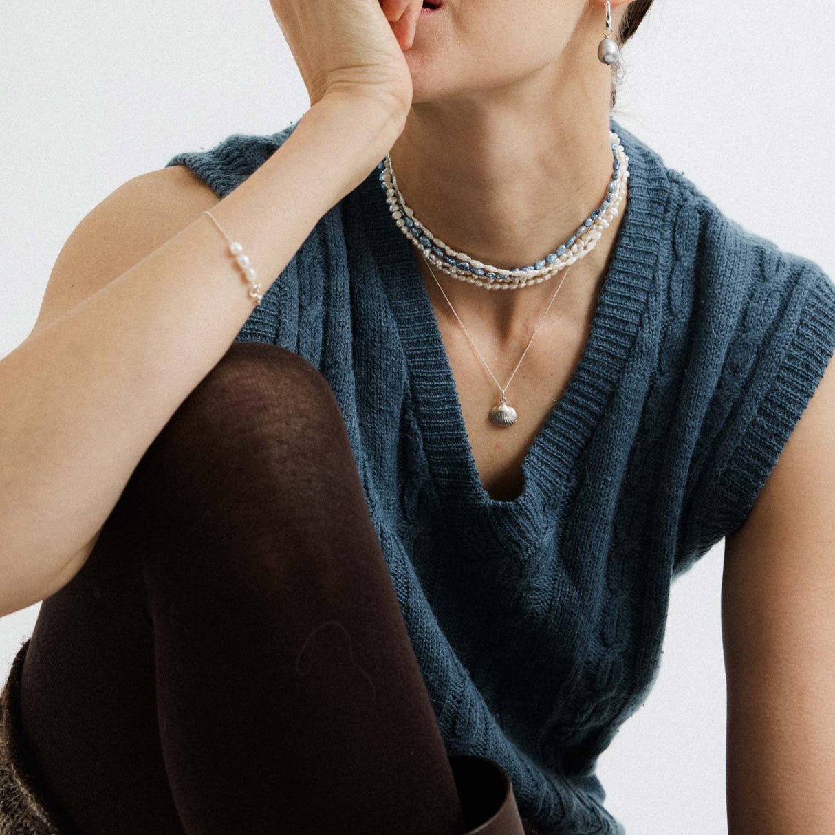 SEASHELL NECKLACE, Silver