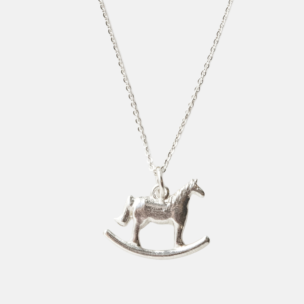ROCKING HORSE AMULET MINI, Silver