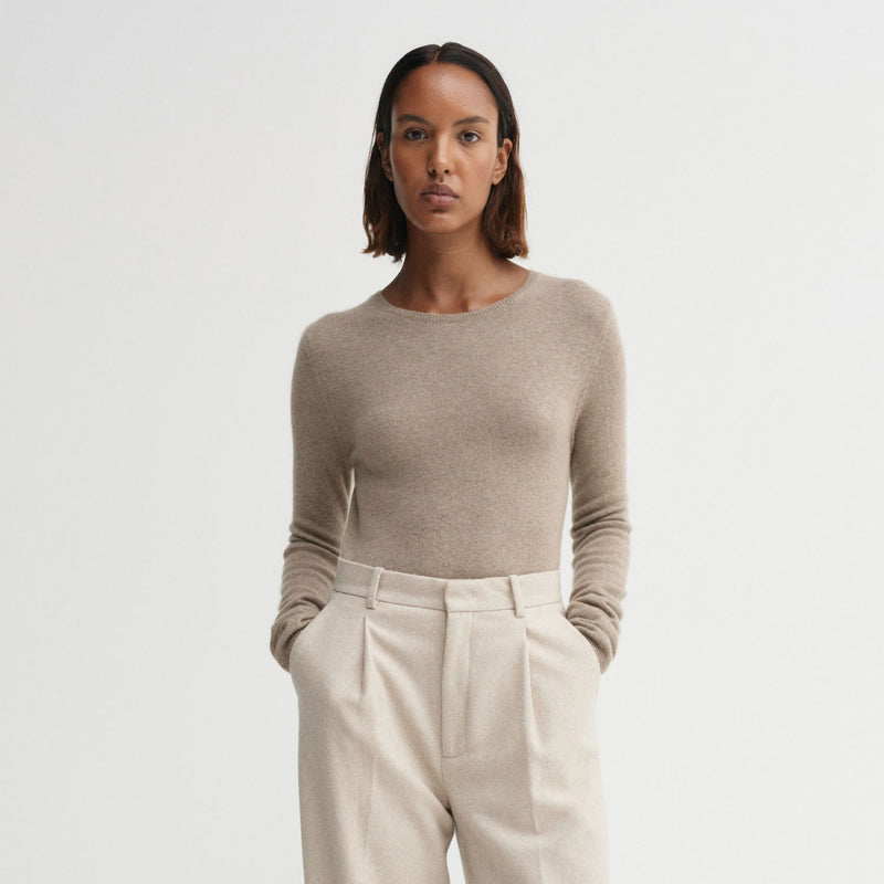 Almada Label AWA CREWNECK SWEATER, Nougat
