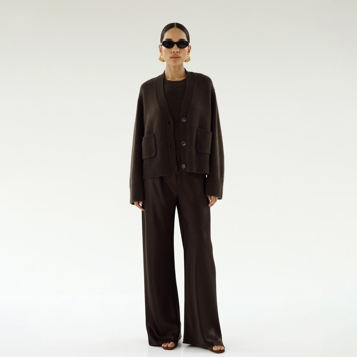 Almada Label BEJA CARDIGAN, Chocolate