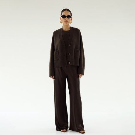 Almada Label BEJA CARDIGAN, Chocolate