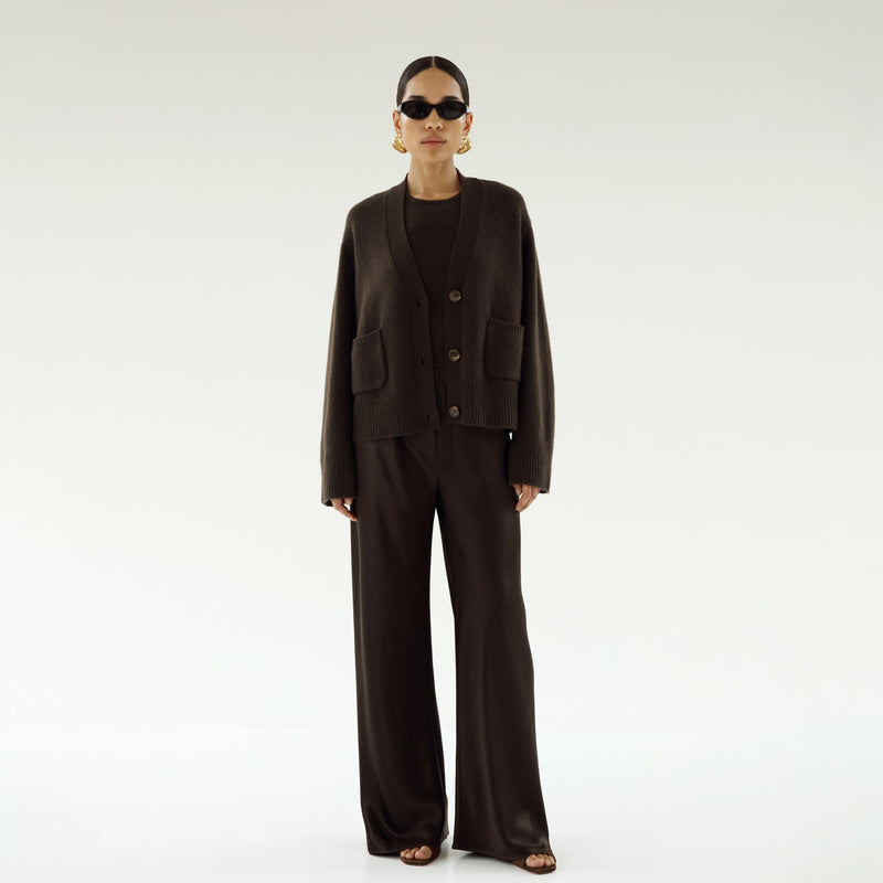 Almada Label BEJA CARDIGAN, Chocolate