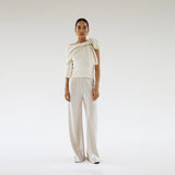 Almada Label BIAS SATIN PANTS, Pearl
