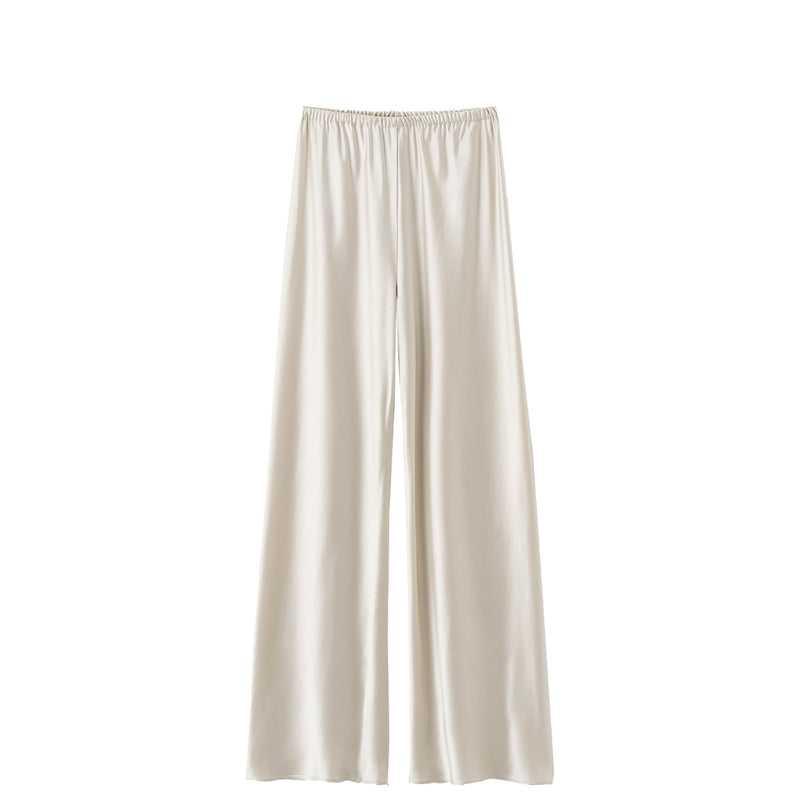 Almada Label BIAS SATIN PANTS, Pearl