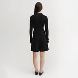 Almada Label BLAIR CREPE SHORTS, Black