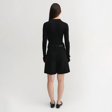 Almada Label BLAIR CREPE SHORTS, Black