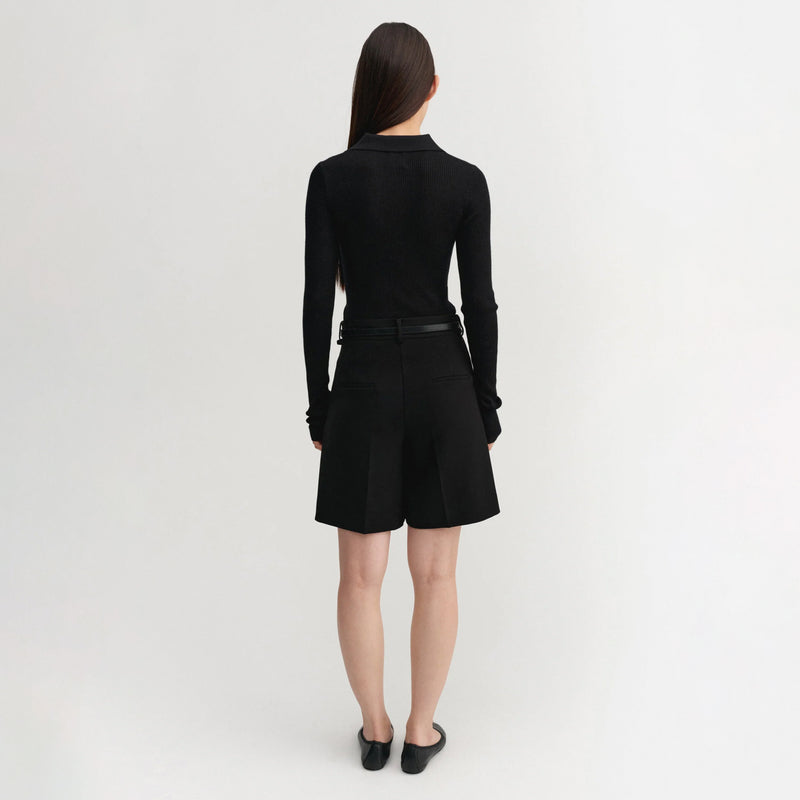 Almada Label BLAIR CREPE SHORTS, Black