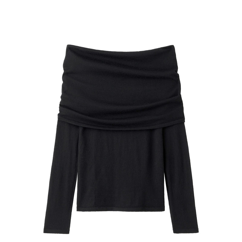 Almada Label CARA OFF SHOULDER TOP, Black