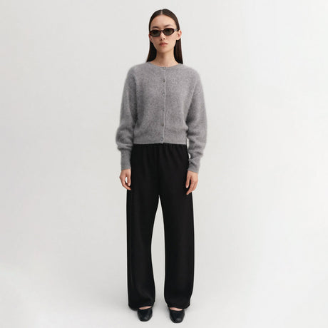 Almada Label COCO BRUSHED CARDIGAN, Grey