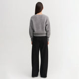 Almada Label COCO BRUSHED CARDIGAN, Grey