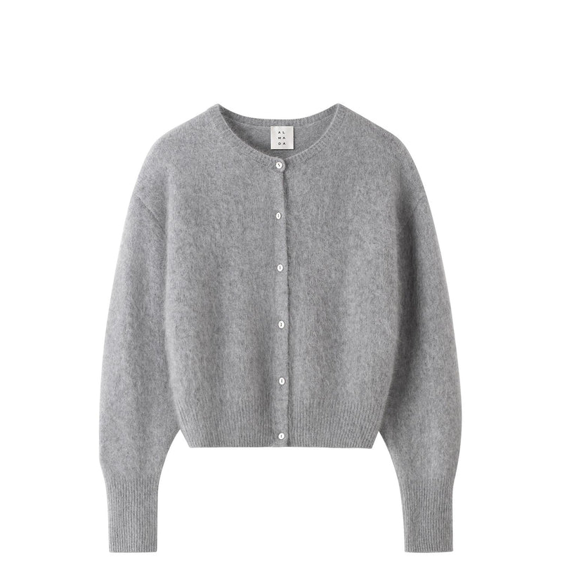 Almada Label COCO BRUSHED CARDIGAN, Grey