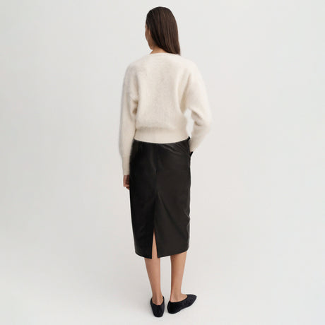 Almada Label COCO BRUSHED CARDIGAN, Vanilla
