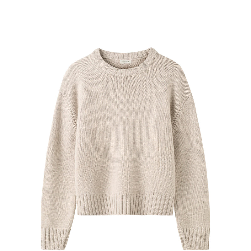 Almada Label CRU CREWNECK SWEATER, Vanilla