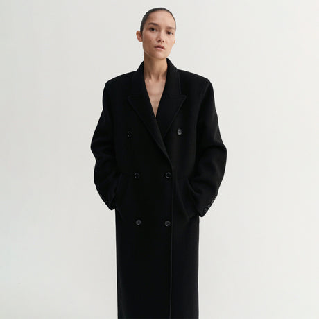 Almada Label DEJA DOUBLÉ COAT, Black