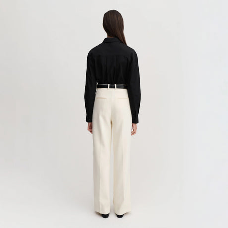 Almada Label FANNA POPLIN SHIRT, Black