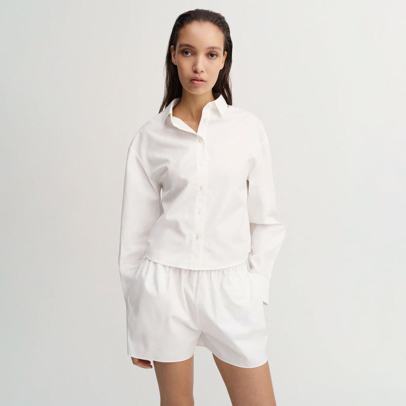 Almada Label FANNA POPLIN SHIRT, White