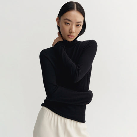 Almada Label FARRA TURTLENECK TOP, Black
