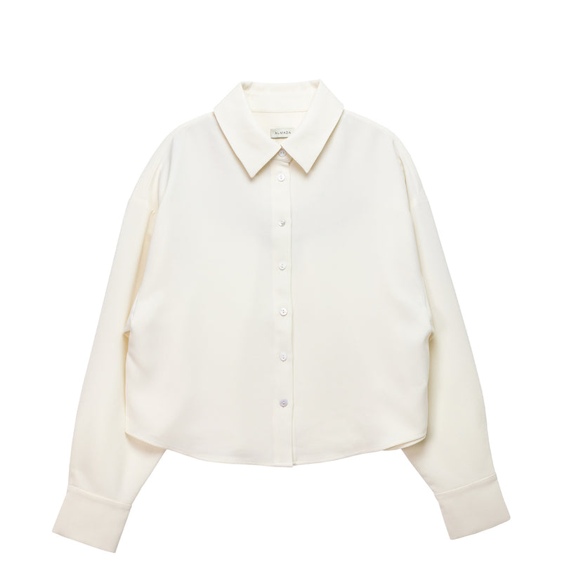 Almada Label FAWN CREPE SHIRT, Cream