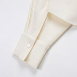 Almada Label FAWN CREPE SHIRT, Cream