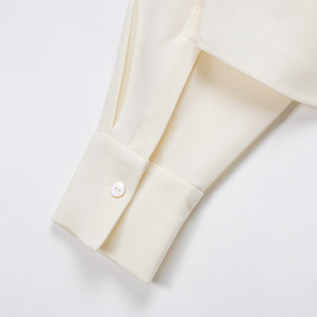 Almada Label FAWN CREPE SHIRT, Cream
