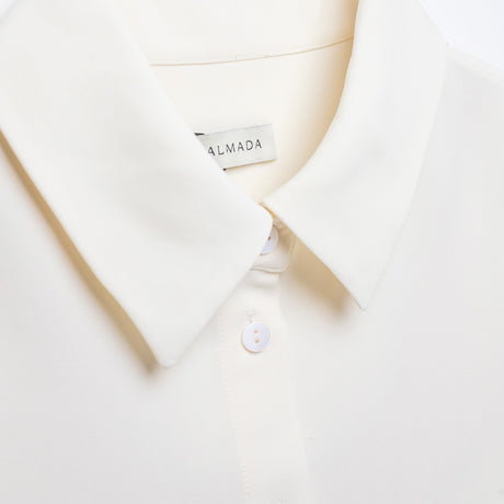 Almada Label FAWN CREPE SHIRT, Cream
