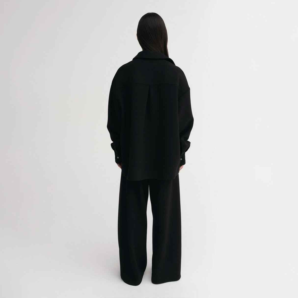 Almada Label FINN CREPE SHIRT, Black