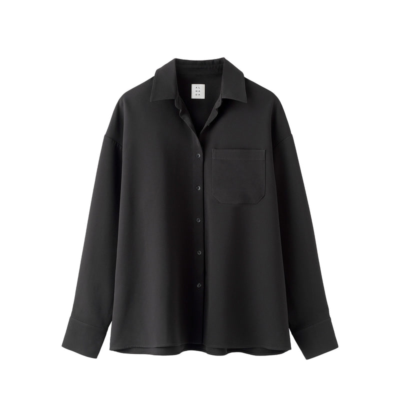 Almada Label FINN CREPE SHIRT, Black