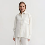Almada Label FINN CREPE SHIRT, Cream