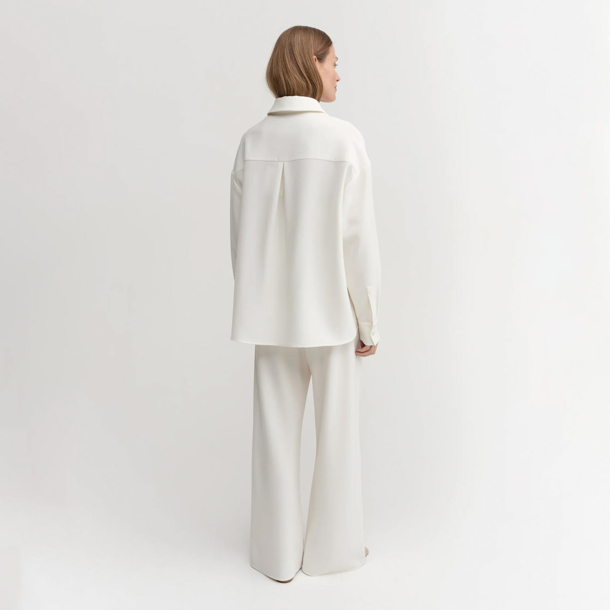 Almada Label FINN CREPE SHIRT, Cream