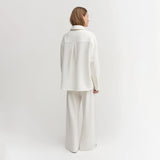 Almada Label FINN CREPE SHIRT, Cream