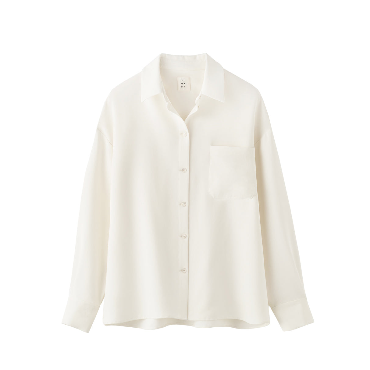 Almada Label FINN CREPE SHIRT, Cream