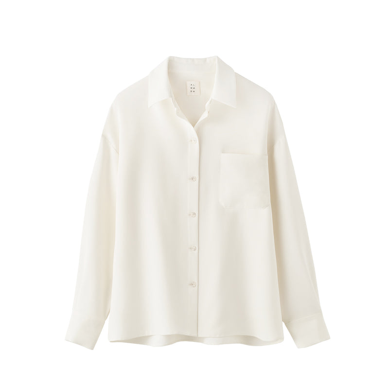 Almada Label FINN CREPE SHIRT, Cream