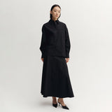 Almada Label FINN POPLIN SHIRT, Black