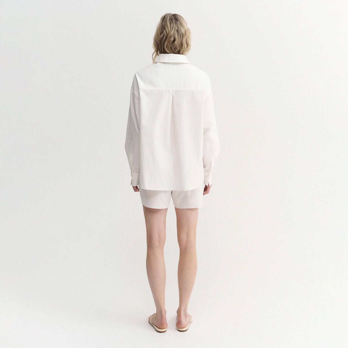 Almada Label FINN POPLIN SHIRT, White