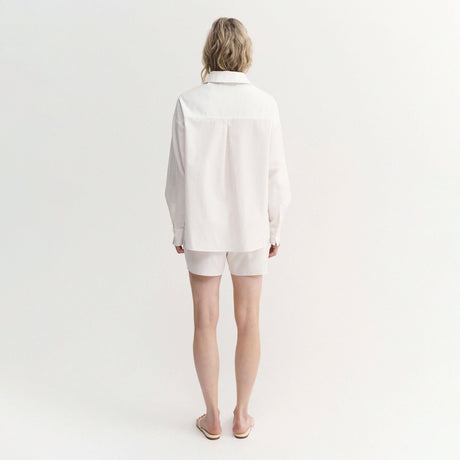 Almada Label FINN POPLIN SHIRT, White