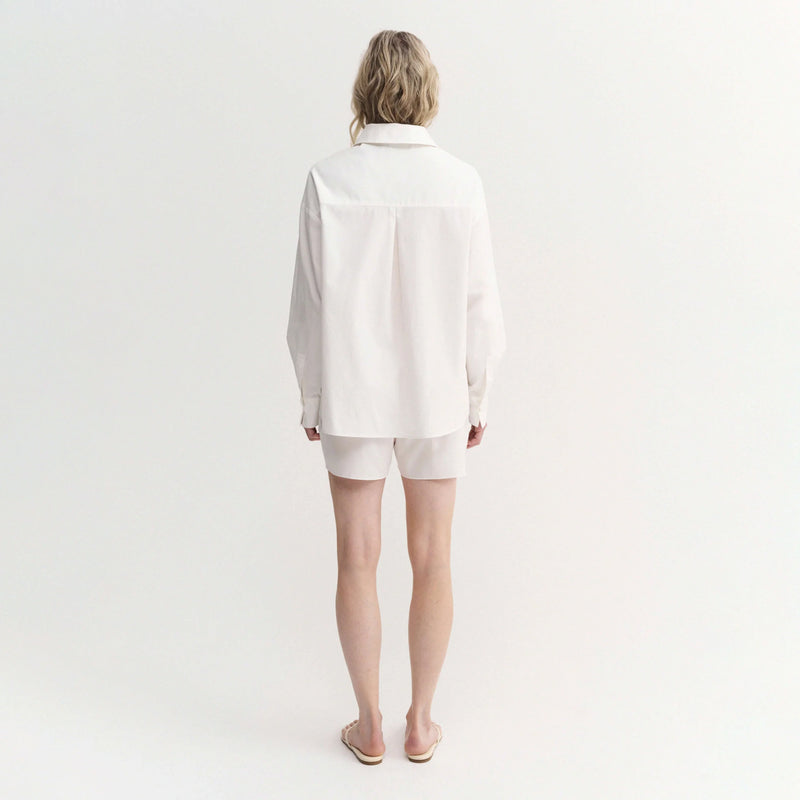 Almada Label FINN POPLIN SHIRT, White