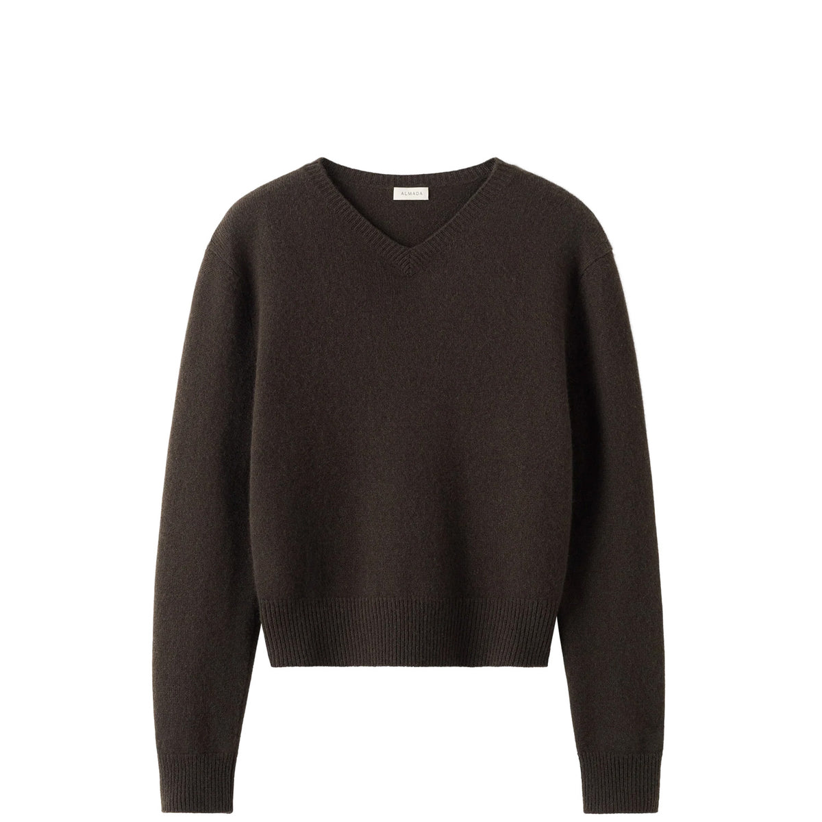 Almada Label GAELLE V-NECK SWEATER, Chocolate