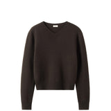 Almada Label GAELLE V-NECK SWEATER, Chocolate
