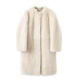 Almada Label GEMMA SHEARLING COAT, Cream