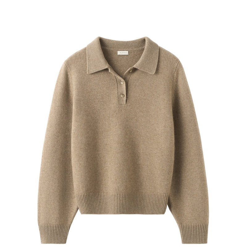 Almada Label GINE POLO SWEATER, Hazel