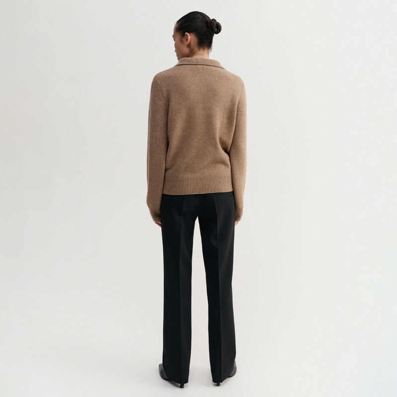 Almada Label GINE POLO SWEATER, Hazel
