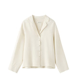 Almada Label LEIA SILK SHIRT, Vanilla