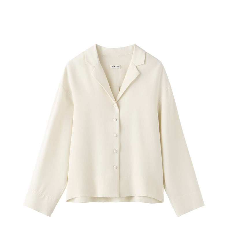 Almada Label LEIA SILK SHIRT, Vanilla