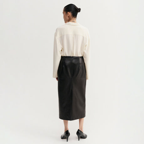 Almada Label LEIA SILK SHIRT, Vanilla